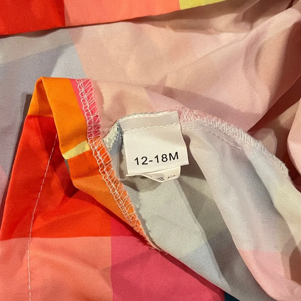 SHEIN Multicolor Plaid Kids Casual Dress - Picture 8 of 8